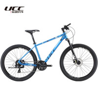 悠诗诗UCC 运动自行车布雷德1山地车27.5铝合金车架线控前叉油刹禧玛诺变速 典雅蓝 24速 19寸174-184 27.5英寸