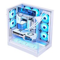 SAMA先马&APNX联合款 V2白色 台式电脑游戏海景房主机箱 三面玻璃/71L大体积/快拆/三面360水冷/TYPE-C 【先马&APNX联名款】 V2白色