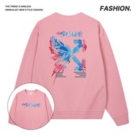 2025秋冬字母印花潮流卫衣户外运动日常休闲套头圆领卫衣 MY5214白色