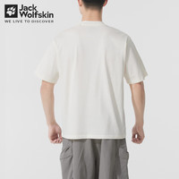 Jack Wolfskin狼爪T恤男女款春夏运动户外半袖舒适干爽透汽休闲轻跑短袖体恤 5127/棉花白 L 180/100A