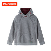 SPRAYGROUND鲨鱼嘴双拉链卫衣男女宽松25秋季连帽重磅情侣上衣外套
