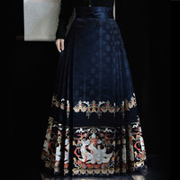 醉雨朵 原创九尾狐高端明制仿妆花春夏马面裙日常汉服女2024