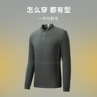  goldlion/金利来 弹力磨毛 男士长袖Polo衫
