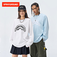 SPRAYGROUND 涂鸦鲨鱼嘴 长袖T恤
