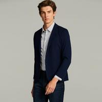 沙驰 春季男士舒适易打理平驳领修身西服外套