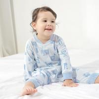 Cottonshop 棉店 6-36个月婴幼童秋季前开长袖哈衣连体衣爬服