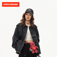 SPRAYGROUND鲨鱼嘴牛仔夹克运动休闲复古潮流百搭 WE113402 黑色 2XL