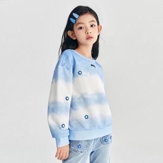 太平鸟童装圆领女童卫衣春季小花儿童长袖