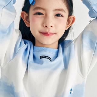 太平鸟童装圆领女童卫衣春季小花儿童长袖