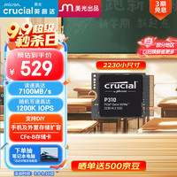 Crucial 英睿达 P310 M.2 NVMe 2230 固态硬盘 1TB（PCIe 4.0）