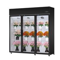卡帝仕 花店商用鲜花保鲜柜大容量风冷鲜花保鲜冰箱鲜花冰柜鲜花冷藏保鲜柜鲜花冷柜展示柜鲜花柜保鲜柜 风冷循环黑色三门（冠军）
