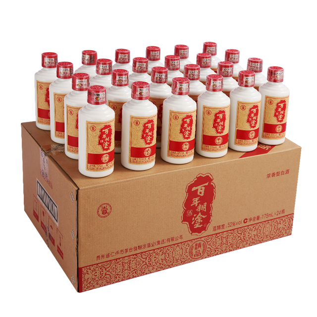 百年糊涂 精品 D1 52%vol 浓香型白酒175ml*24瓶
