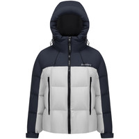 波司登冬季羽绒服女款保暖加厚简约撞色连帽短款时尚运动