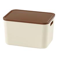 稻草熊杂物塑料收纳箱大号加厚家用衣物零食玩具客厅整理箱桌面置物箱 紫色大号收纳箱【二个装】