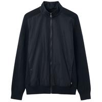 NAUTICA 【亲肤保暖】男装春秋立领棉混纺毛衣拉链开衫外套SO1312