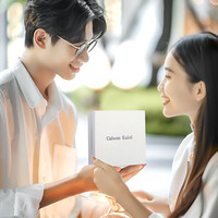 Caluom Kaiol品牌皮带男真皮H自动扣鳄鱼皮纹男士裤带老公 【专柜礼盒】8027A儒雅银色/荔枝纹 115cm -130默认(可修剪)