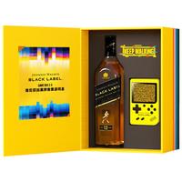 尊尼获加(JOHNNIE WALKER)洋酒 12年黑方黑牌像素游戏礼盒700ml 苏格兰调和型威士忌