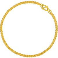 周六福黄金手链男足金999太空链计价A0710973 约5.98g 18cm