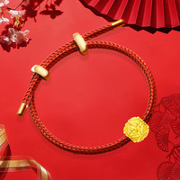 金小貅黄金转运珠999足金车花珠圆珠路路通吊坠项链挂坠手串隔珠 1g,车花圆珠【多退少补】