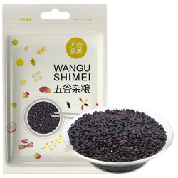 万谷食美 黑米500g 精选黑珍珠香米非大红袍米杂粮粗粮真空装 黑米1斤
