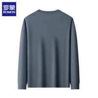 罗蒙(ROMON)毛衣男圆领2025秋季时尚休闲纯色男士套头针织打底衫男装上衣 驼色 2XL (体重145-160斤)