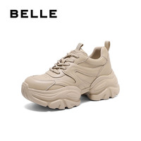 PLUS会员：百丽 小奶鲸厚底休闲运动鞋D2U1DAM5