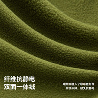 迷你巴拉 MINI BALA 巴拉男女童毛绒外套宝宝抗静电摇粒绒保暖上衣2025秋 5土灰绿40924