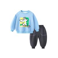 【运动休闲】女童春装套装男童春秋长袖长裤两件套薄款中大童装春