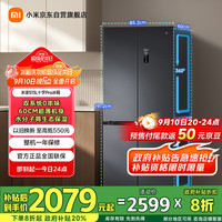 米家 MIJIA 巨能装Pro系列 BCD-513WTMSA 风冷十字对开门冰箱 513L 墨羽岩