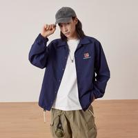 NFL 超级碗辛辛那提猛虎B纯色教练夹克美式复古休闲运动外套男女同款