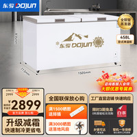东骏 DOJUN 冰柜商用 全铜管冰柜 商用大容量全冷冻冰箱 冷藏可转换中梁除霜双门雪柜冷柜 【中粱加热除霜一级能效