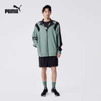 立领拉链梭织夹克外套男户外运动薄款上衣523859彪马puma奥莱 黑色-01 XXL