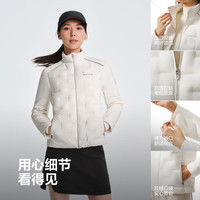 波司登（BOSIDENG）2590鹅绒轻薄羽绒服女短款立领收腰显瘦保暖外套B250136702 岩石灰8088 S 160/84A 体重约100-110斤