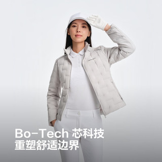 波司登（BOSIDENG）2590鹅绒轻薄羽绒服女短款立领收腰显瘦保暖外套B250136702 岩石灰8088 S 160/84A 体重约100-110斤