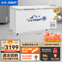 东骏 DOJUN 冰柜商用 全铜管冰柜 商用大容量全冷冻冰箱 冷藏可转换中梁除霜双门雪柜冷柜