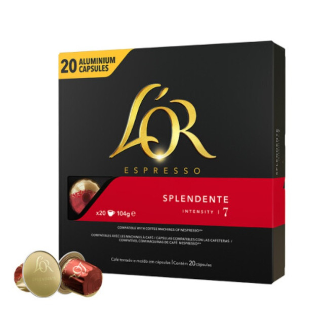L'OR nespresso 咖啡胶囊 斯波兰登 20粒