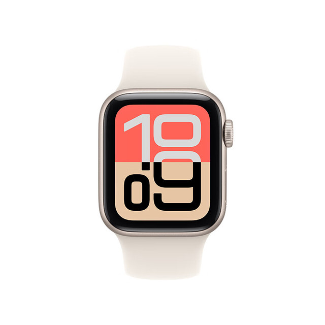 Apple Watch SE 3 智能手表 GPS版 40mm 星光色铝金属表壳 星光色运动型表带 M/L