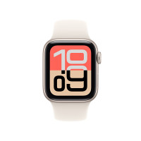 Apple Watch SE 3 智能手表 GPS版 40mm 星光色铝金属表壳 星光色运动型表带 M/L