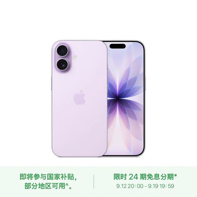 苹果 Apple 17 256GB 薰衣草紫色