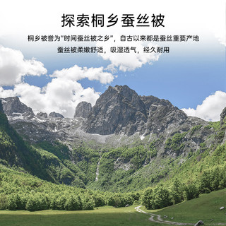 无印良品100蚕丝被四季通用二合一子母被芯夏凉被宿舍春秋被子