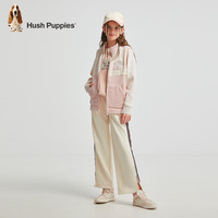 暇步士(Hush Puppies)童装儿童男女大童秋舒适保暖户外内搭气质马甲 玫瑰粉 摇粒绒 170 cm