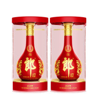郎酒 红花郎十五 酱香型白酒 53度 500mL*2瓶