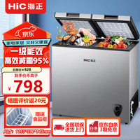 海正 HiC 冰柜家用小型大容量冷柜卧式  冷藏冷冻双温 326L