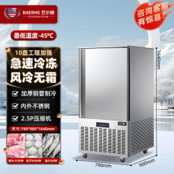 巴尔赫 速冻柜商用急冻极速冷机慕斯海参生胚包子饺子冷冻插盘风冷 低温 速冻柜10盘工程加强款（-45度）