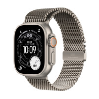 Apple Watch Ultra 3 智能手表 GPS+蜂窝版 49mm 原色钛金属表壳 米兰尼斯表带 M