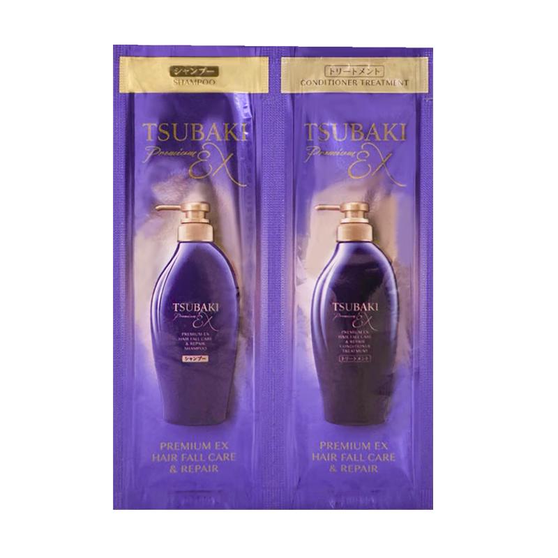  TSUBAKI/丝蓓绮 防断发修护 洗发护发套装  10ml+10ml