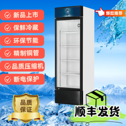 华美 专卖店饮料啤酒冷藏柜商用展示柜单门立式冰箱两门三门展示柜蔬果茶叶冷藏柜冷藏保鲜柜冷藏展示柜