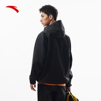 安踏水壳3.0冲锋衣丨国家一级防水防暴雨户外夹克硬壳风衣 基础黑-3 L(男175)