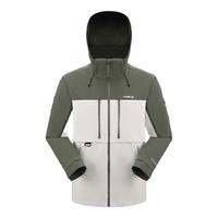 探路者（TOREAD）【极光Hyper】机能冲锋衣三合一户外登山服防风防水抓绒外套秋冬 男款-极地白松绿-TAWWBN91780 XS