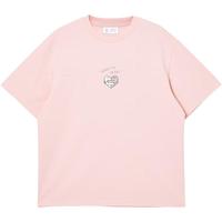 杰克·琼斯（JACK&JONES） 春季新字母贴布印花趣味图案日常休闲宽松短袖T恤男装225101157 2XL C19桃色 常规